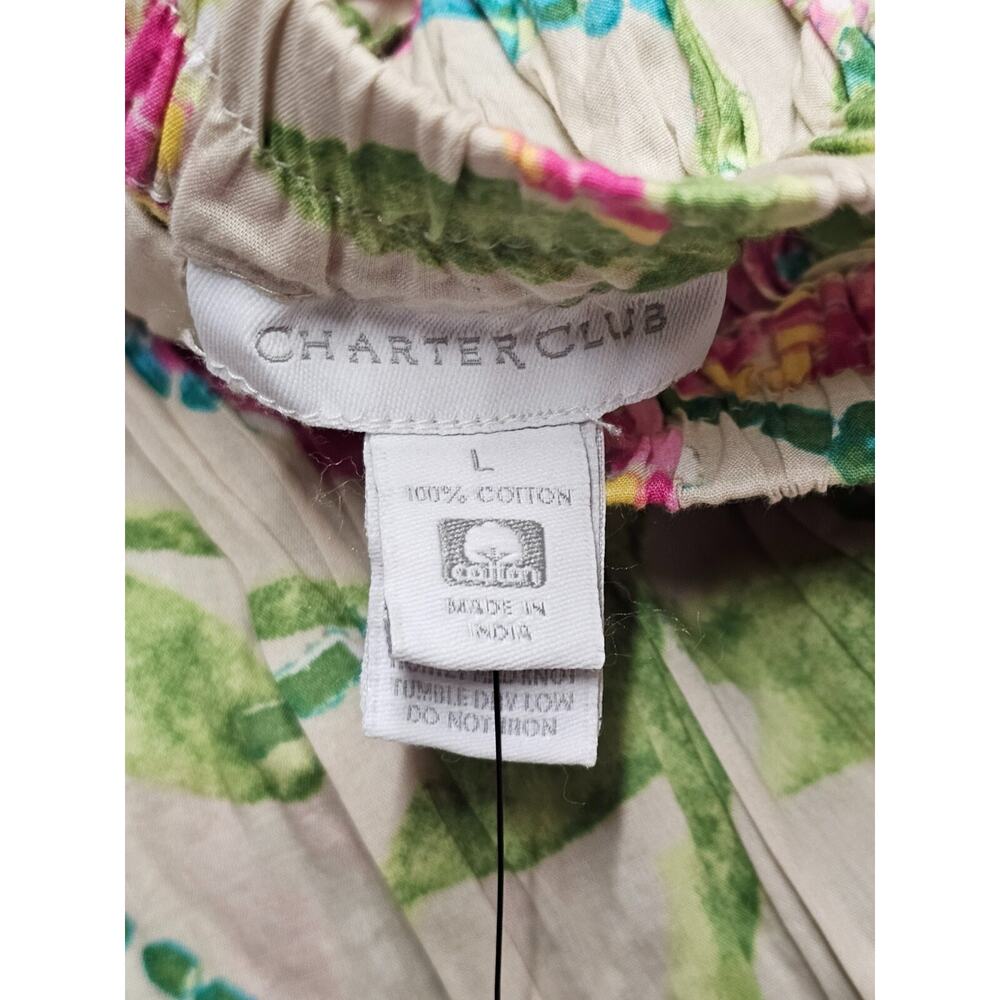 Charter Club Womens Floral Midi Skirt Size L Romantic Cottagecore Bloomcore NWT - Picture 7 of 11